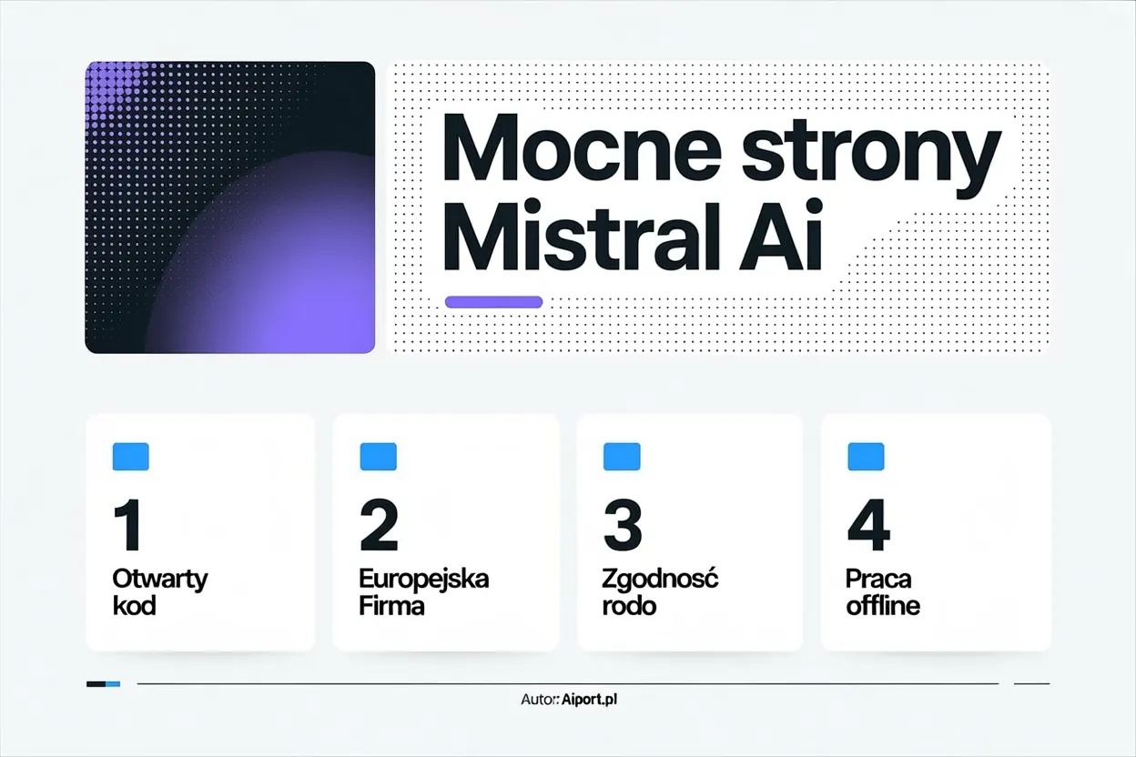 Mistral AI – co to jest i dlaczego warto zwrócić na niego uwagę? 14 Mocne strony Mistral AI