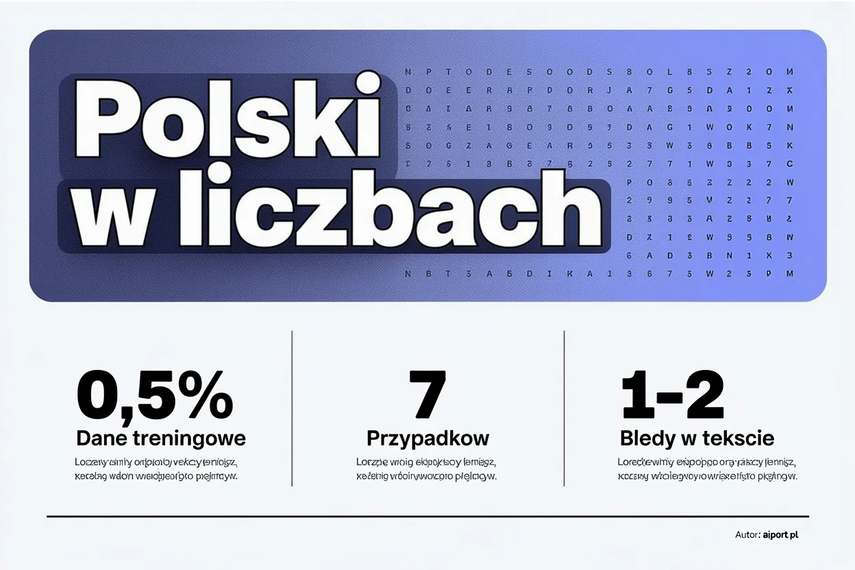 ChatGPT vs Claude vs Gemini - który najlepiej pisze po polsku? 20 Polski jezyk w liczbach — dane z testu ChatGPT vs Claude vs Gemini