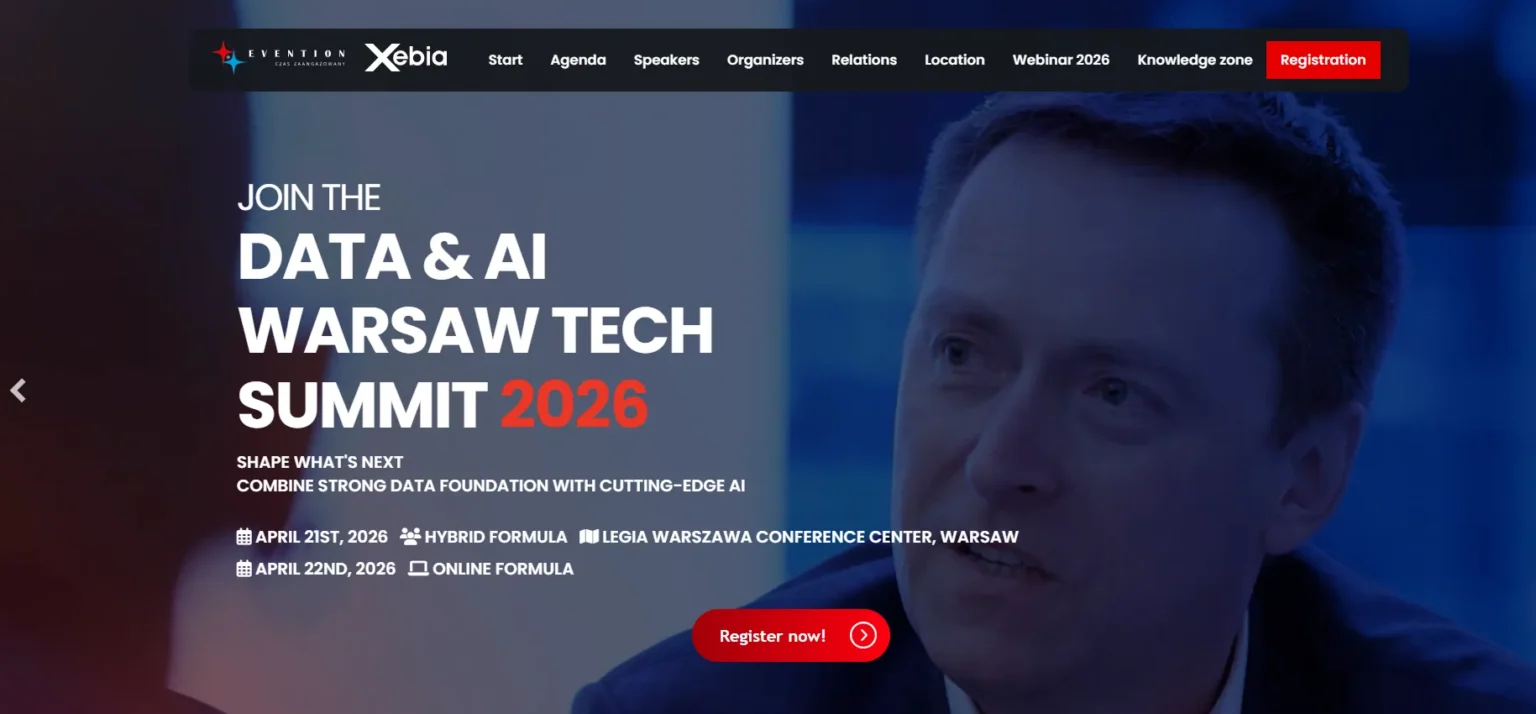 Data & AI Warsaw Tech Summit 2026: Kluczowe wydarzenie dla świata danych i sztucznej inteligencji data ai warsaw tech summit 2026 kluczowe wydarzenie dla swiata danych i sztucznej inteligencji