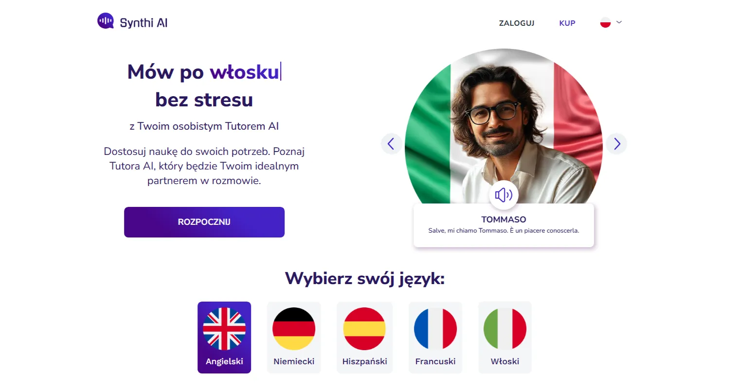synthi ai do nauki jezykow