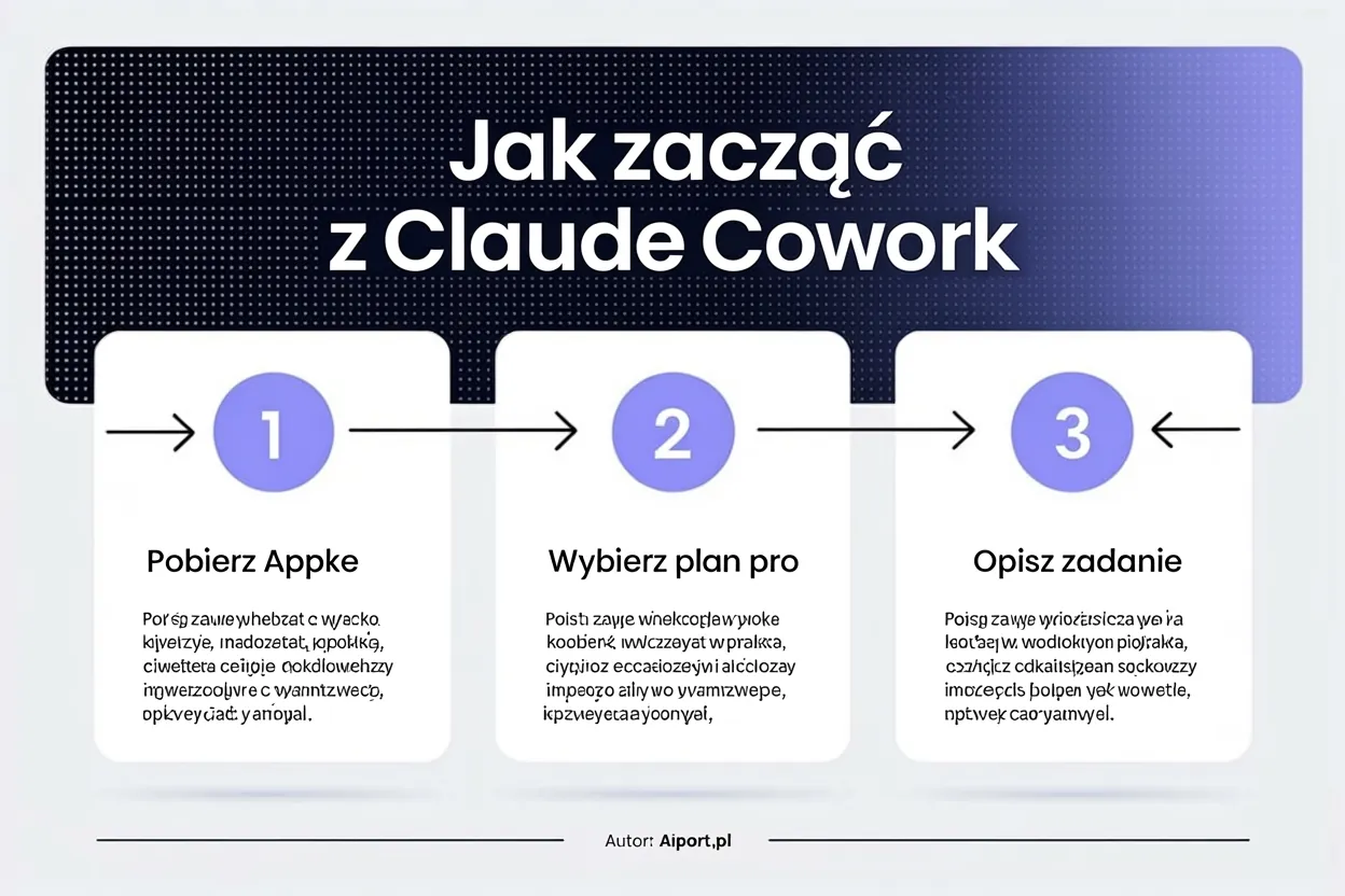 Claude Cowork: czym jest, jak zacząć i do czego używać w 2026 roku 16 Jak zaczac z Claude Cowork w 3 krokach