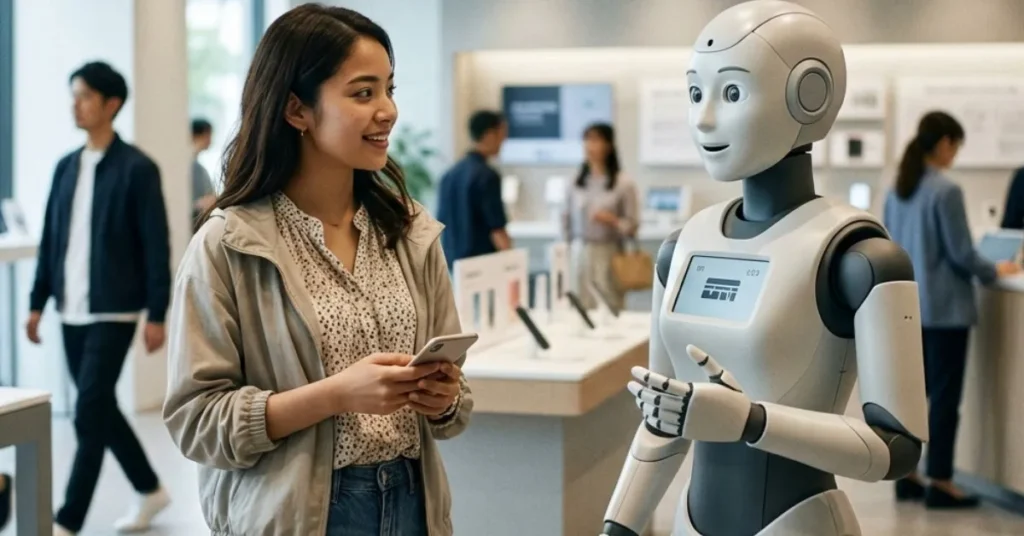 humanoidy wchodza do obslugi klienta kddi i avita pokazuja jak physical ai zmienia sprzedaz detaliczna