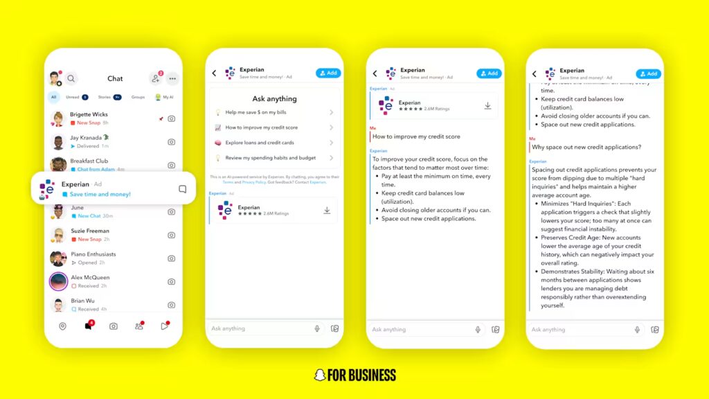 Snapchat wprowadza AI Sponsored Snaps – reklamy, które rozmawiają z użytkownikami
