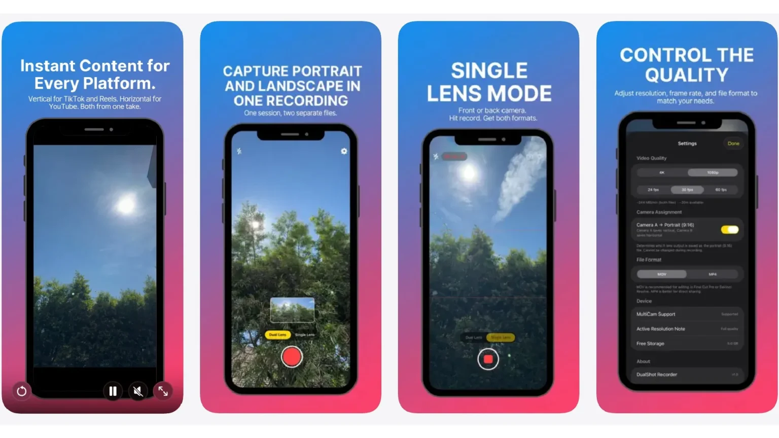dualshot recorder jeden iphone dwa formaty naraz tworca wideo rozwiazal problem ktory dreczyl branze od lat