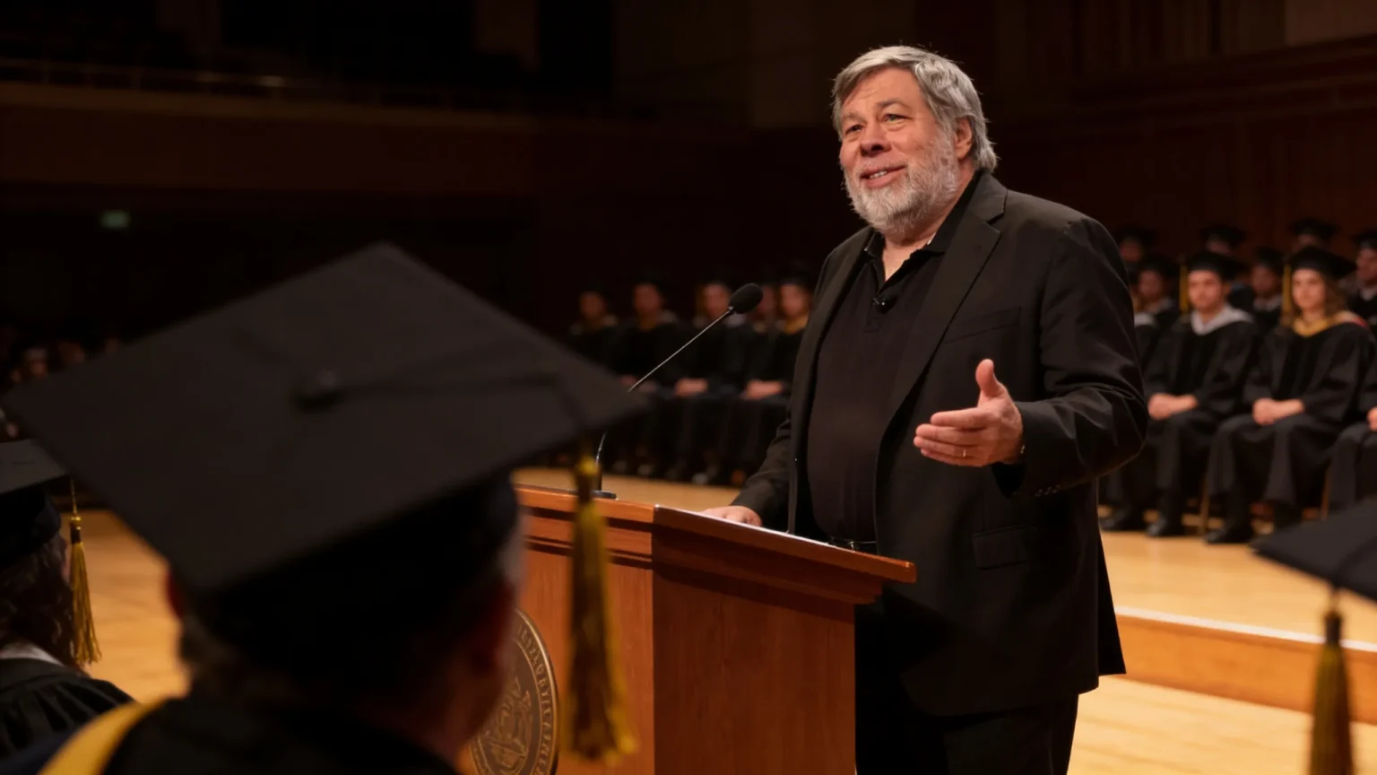 wozniak rozbroil sale jednym zdaniem studenci nagle zaczeli klaskac kiedy uslyszeli o ai
