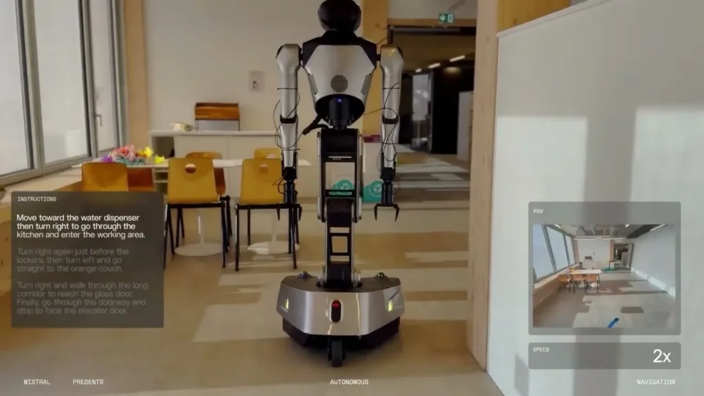 mistral wchodzi do robotyki francuski model uczy roboty patrzec jedna kamera zamiast liczyc w laserach