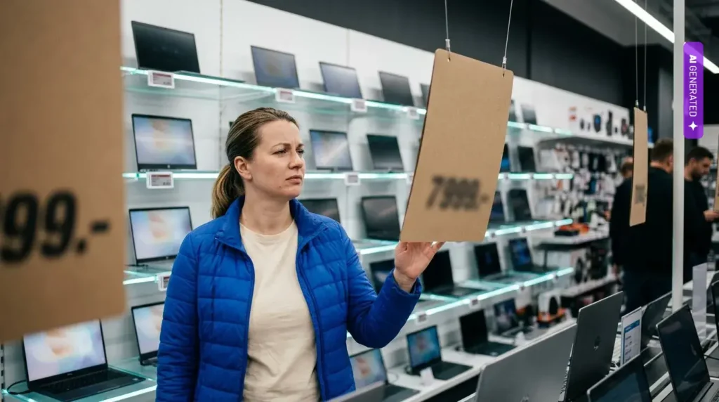 Moody’s: przez boom na AI amerykańskie gospodarstwa domowe wydają rocznie o 375 dolarów więcej – grafika wygenerowana przez AI