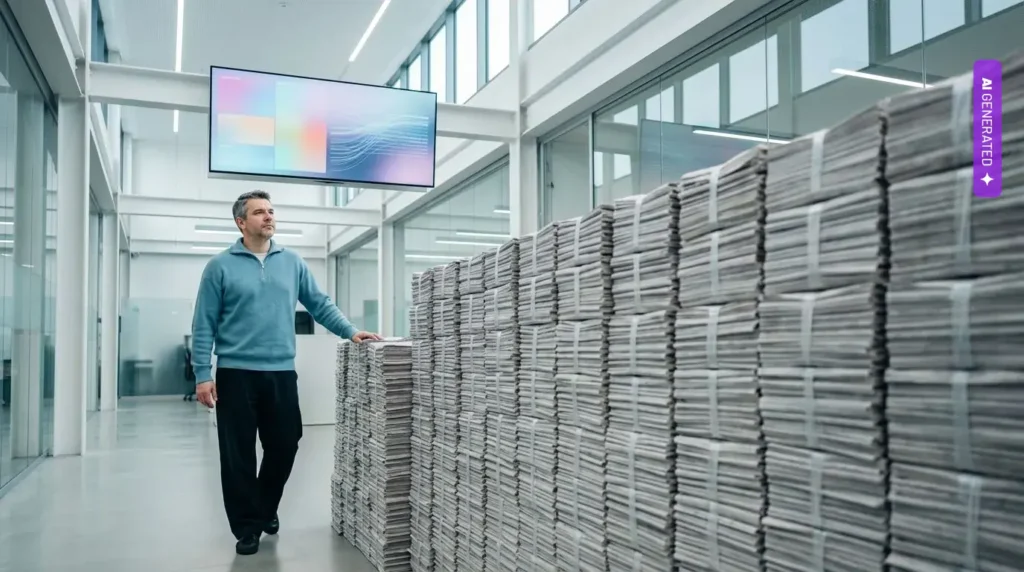 514 milionów złotych rocznie od Google. Polska poszła zupełnie inną drogą niż Francja – grafika wygenerowana przez AI