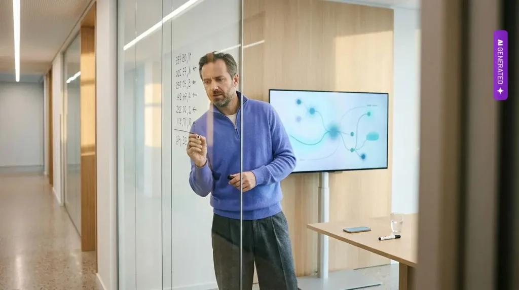 Automatyzacja marketingu z AI: ile kosztuje, co zyskują handlowcy i kiedy lepiej tego nie robić Automatyzacja marketingu z AI: ile kosztuje, co zyskują handlowcy i kiedy lepiej tego nie robić – grafika wygenerowana przez AI