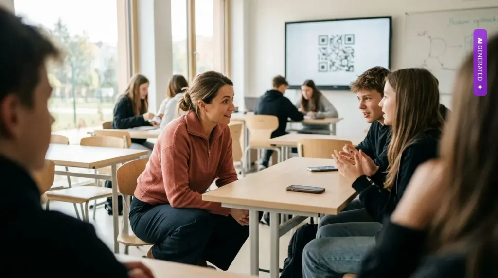 EduHero: polskie narzędzie AI do lekcji – grafika wygenerowana przez AI