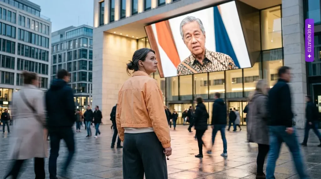 Martwy Suharto agitował za Golkarem. Polska wchodzi w kampanię 2027 z AI Act i 46 tysiącami zgłoszeń NASK – grafika wygenerowana przez AI