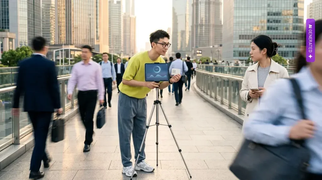 Chiny: ponad 7 mln nowych jednoosobowych firm w 2025 roku. AI ułatwia start, gorzej z zarobkami – grafika wygenerowana przez AI