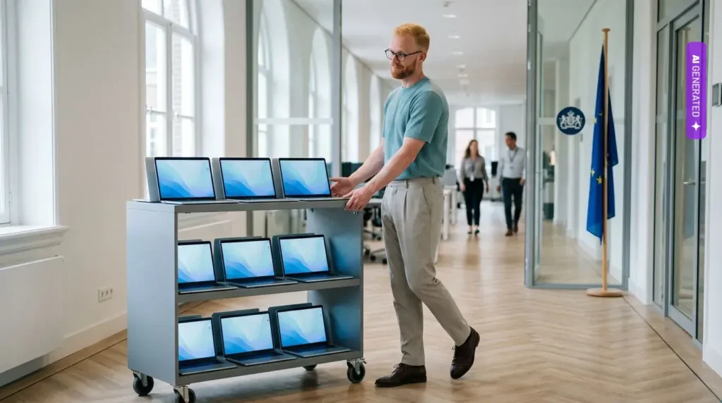 Holandia testuje DAWO, Francja przenosi urzędy na Linuksa. Europejskie rządy odchodzą od Microsoftu Holandia testuje DAWO, Francja przenosi urzędy na Linuksa. Europejskie rządy odchodzą od Microsoftu – grafika wygenerowana przez AI