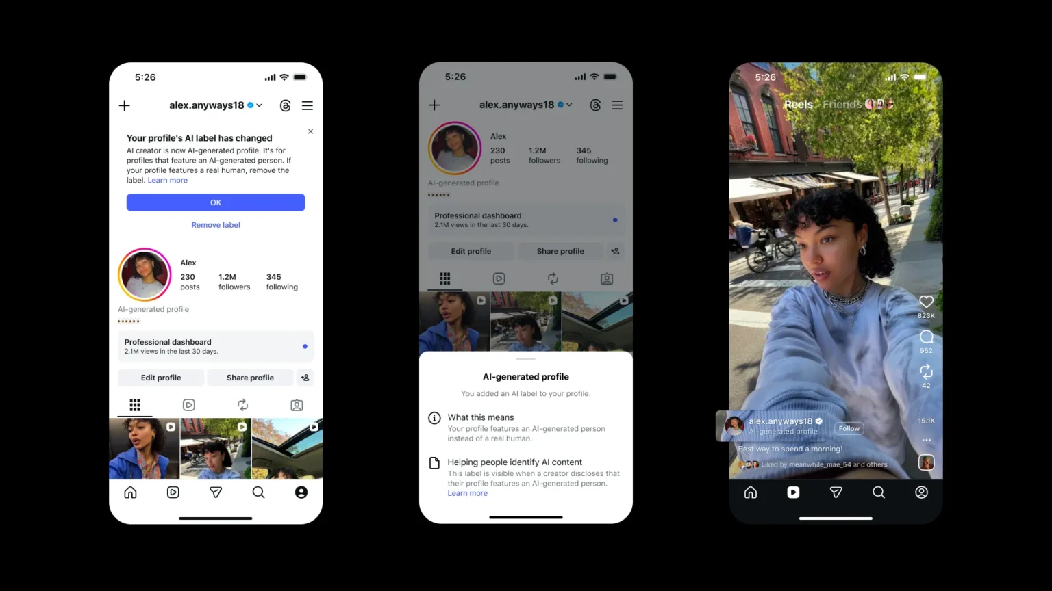 Instagram wprowadza etykietę „AI-generated profile” i obetnie zasięgi kontom, które jej nie włączą