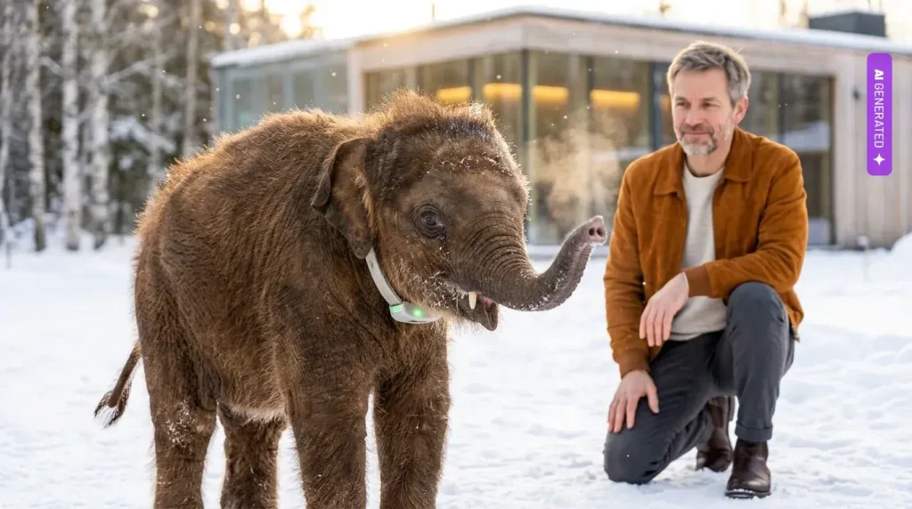 Mamut włochaty dopiero na początku lat 30. Colossal Biosciences musi zmienić ok. 150 genów słonia zamiast 60 – grafika wygenerowana przez AI