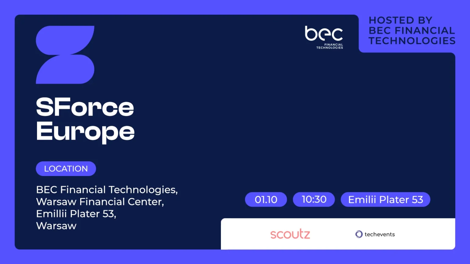 SForce Europe 2026: Agentforce, Data Cloud i AI w praktyce, 1 października w Warszawie, wstęp bezpłatny