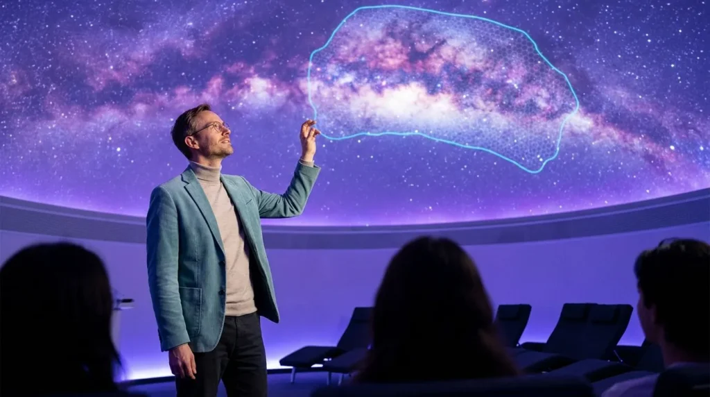 Jedna trzecia pierwszej pełnej mapy nieba w ultrafiolecie to przewidywania Claude Science, a nie pomiary teleskopów