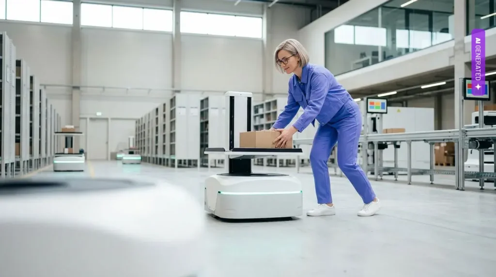 Raport Salesforce: agenci AI zwracają się średnio po 8 miesiącach, ale nie u tych, którzy wdrożyli ich pierwsi – grafika wygenerowana przez AI