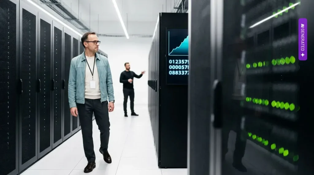 Raport Salesforce: AI spada na głowy dyrektorów finansowych, a 90 proc. korzystających z niej widzi zwrot z inwestycji – grafika wygenerowana przez AI