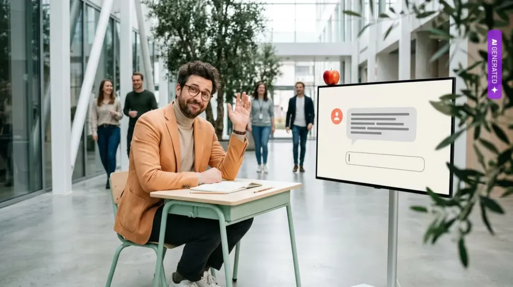 Sześć promptów, które zmieniają Claude’a w wymagającego korepetytora. Testujemy je w redakcji AIPORT.pl – grafika wygenerowana przez AI