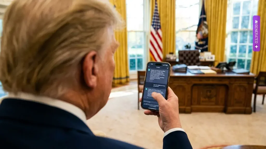 Trump pytał Groka Elona Muska, jak Wenezuelczycy przyjmą pojmanie Maduro. Nowe ustalenia „Time” – grafika wygenerowana przez AI
